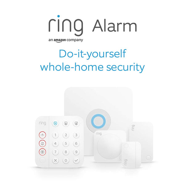 Ring Alarm 5 Piece Kit (2nd Generation) by Amazon | Home alarm security system with optional Assisted Monitoring - No long-term commitments - Works with Alexa